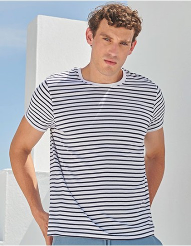 S-SF202-Unisex Striped T
